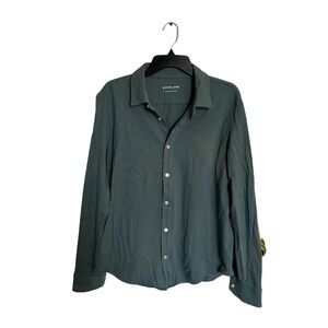 Everlane Long Sleeve Cotton Pique Shirt